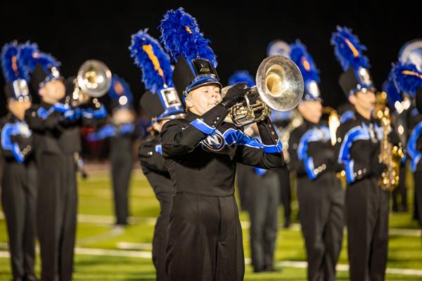 Nolensville High band members perform